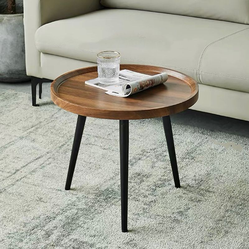 Abstract Shape Base Design Wood-based Panel Table Iron Art Table Foot Coffee Table