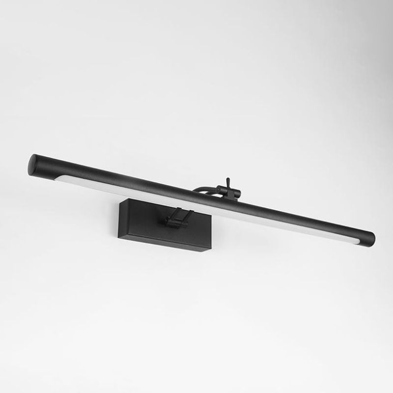 Lineaire wandverlichting Moderne stijl 1 Lichte ijdelheid SCONCE LICHTEN IN ZWART