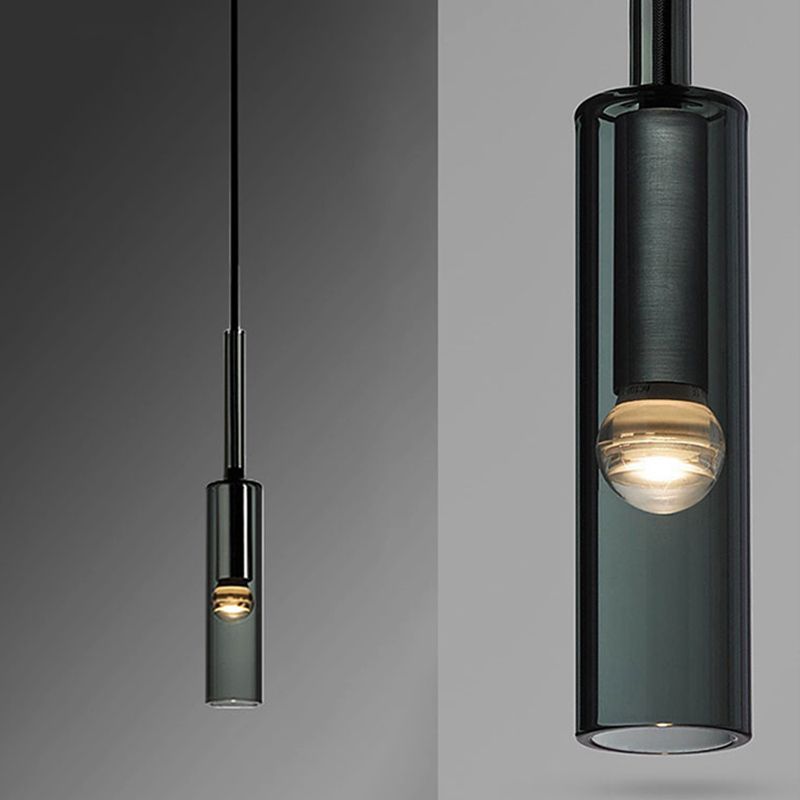 1-Ligth Crystal Pendant Lighting Fixtures Minimalism Ceiling Pendant for Dining Room