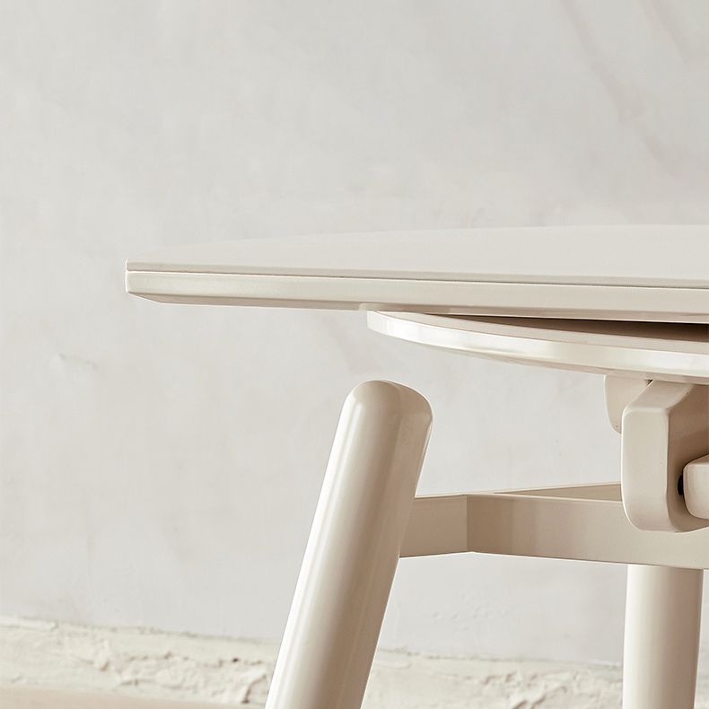 Modern 1/4/5/7 Pieces Furniture Round Stone Dining Set in White