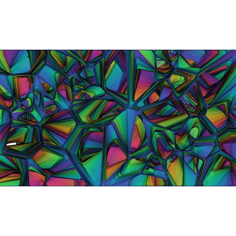Illustration Pattern Mildew Wall Mural Art Horizontalt for Living Room