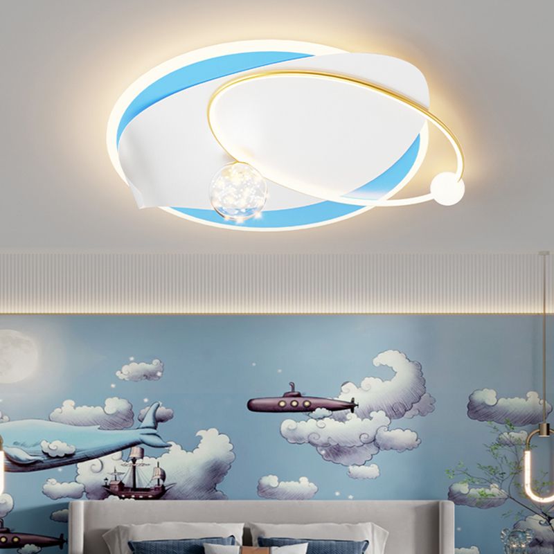 Geometry Shape Ceiling Light Fixtures Modern Style Metal 4 Light Ceiling Mounted Lights