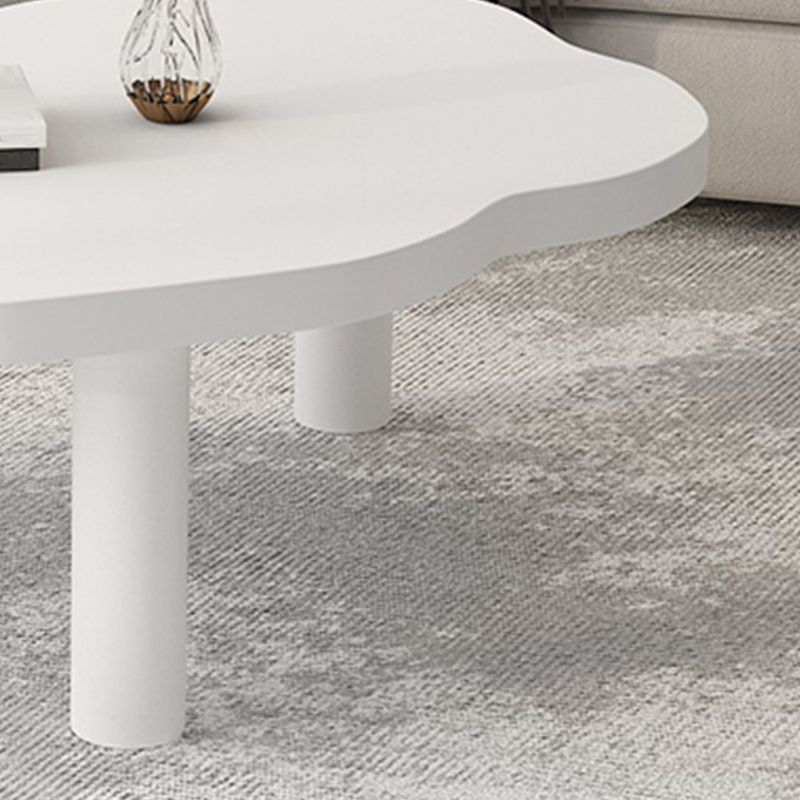 Modern Wood 3/4 Legs Cocktail Table Free Form Coffee Table in Natural