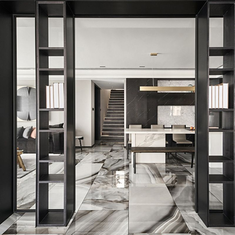 Modern Singular Tile Rectangular Mirrored Floor and Wall Tile