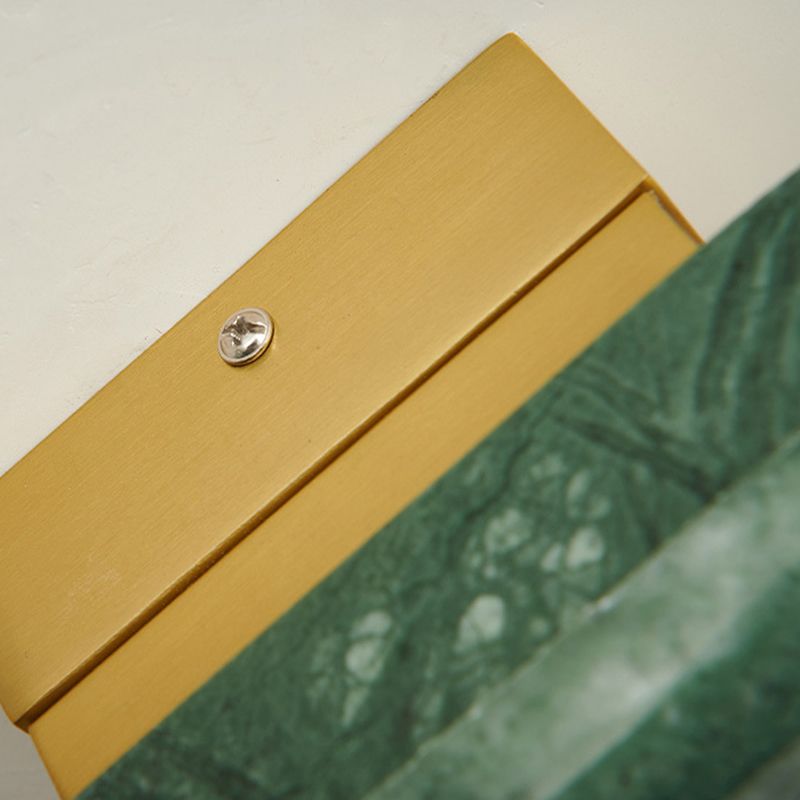 Modern Stone Wall Sconce Cylinder Shape Wall Light with Acrylic Shade for Living Room