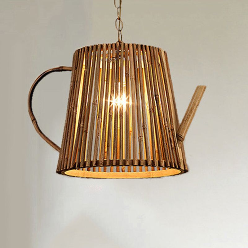 Wooden Hanging Light Contemporary Creative Pendent Lighting Fixture for Dining Room