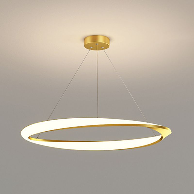 Lampada a led lineare alla moda moderna Lampada sospesa in ferro battuto a sospensione da interno con ombra acrilica
