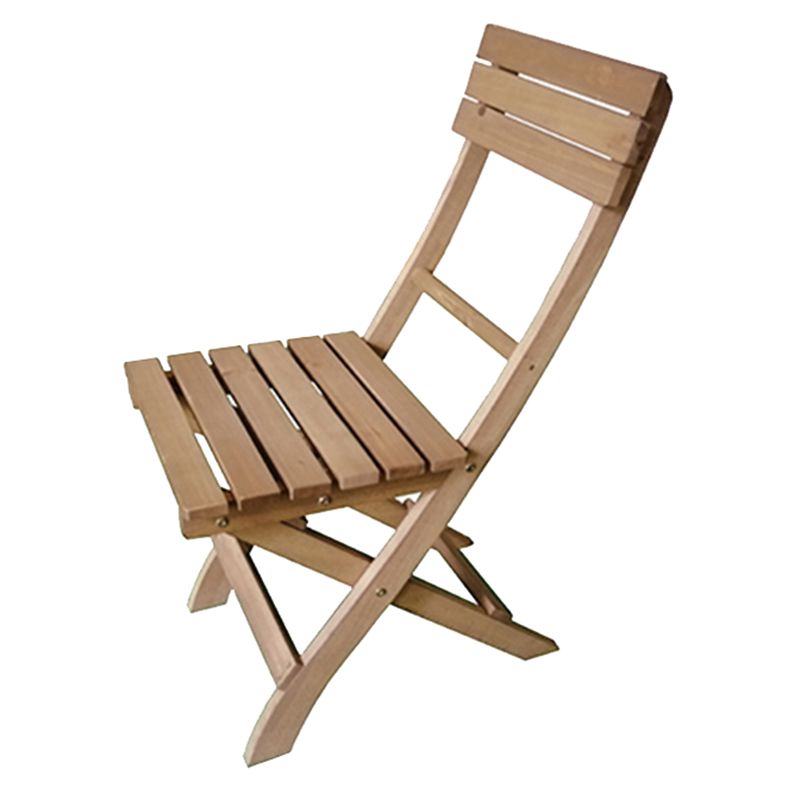 Modern Wood Patio Dining Table 1/2/3 Pieces Collapsible Dining Set for Courtyard