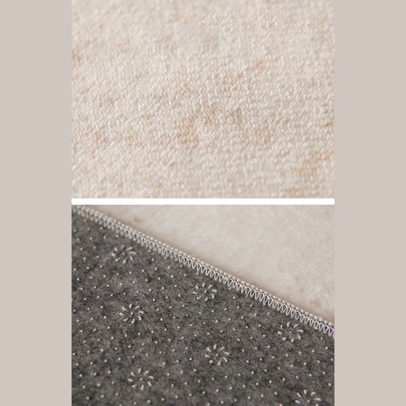 Color Mixed Simple Rug Polyester Carpet Ink Traces Indoor Rug Anti-Slip Backing for Living Room