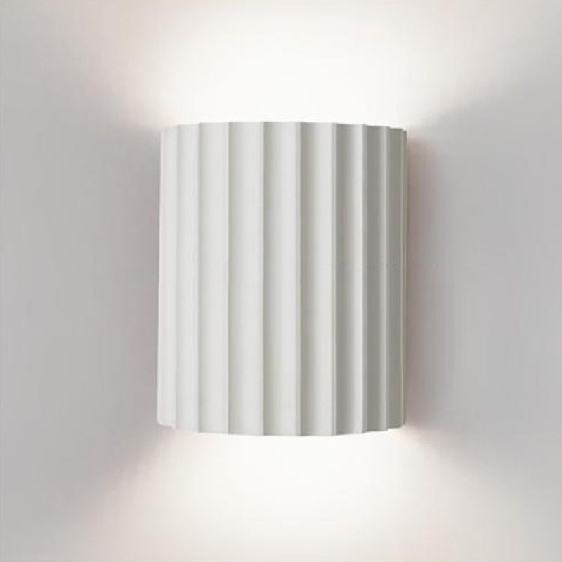 Approche de la luminosité de la paroi à demi-cylindre de style moderne Résine 2 lumières Éclairage mural
