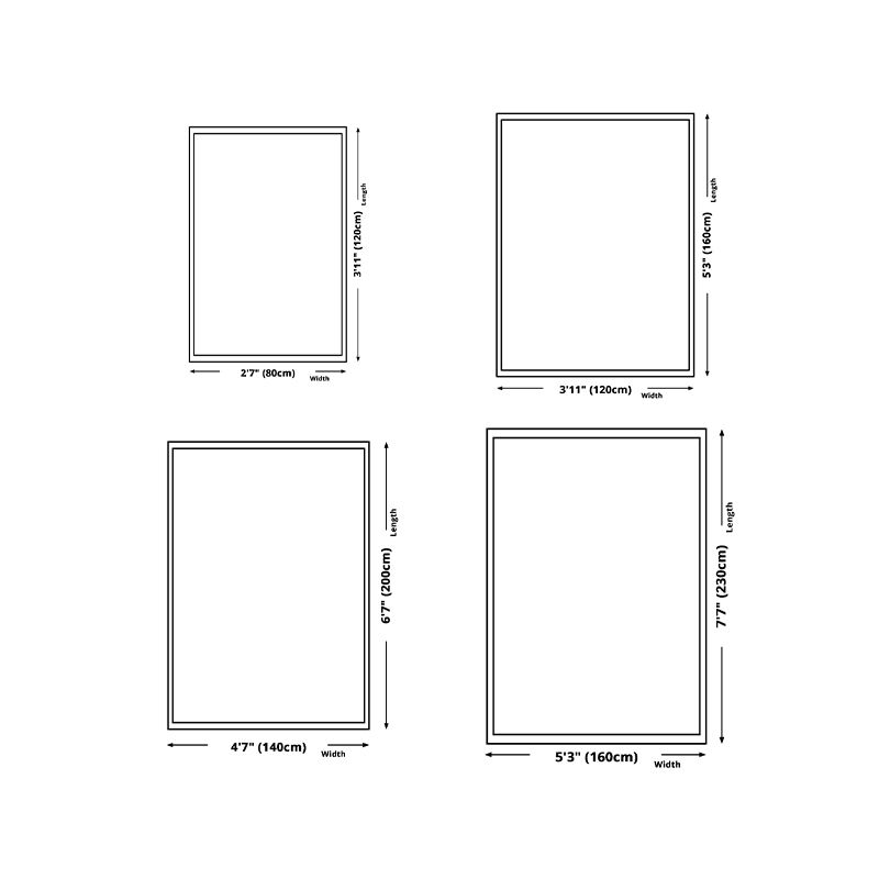 Lichtgroen Modern tapijt Blending gestreepte tapijtvlekbestendig tapijt voor woningdecoratie