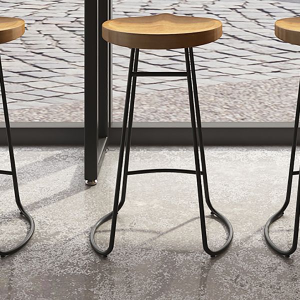 Contemporary Metal Legs Counter Chair Living Room Bar Stools