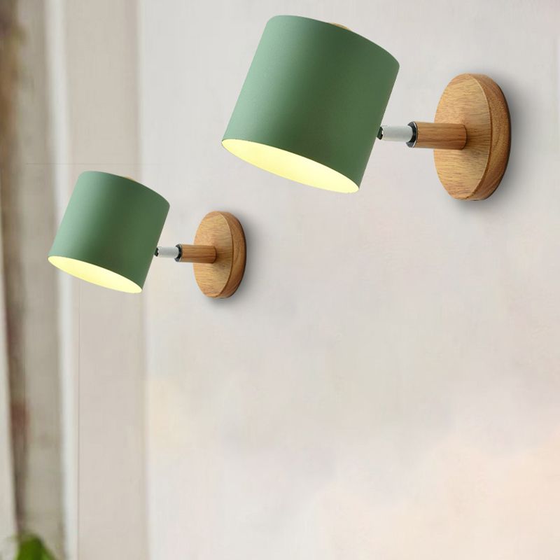 Moderni macaron nordici in stile geometrico con sconde da parete ombre geometrica 1 flione leggero in bianco e nero