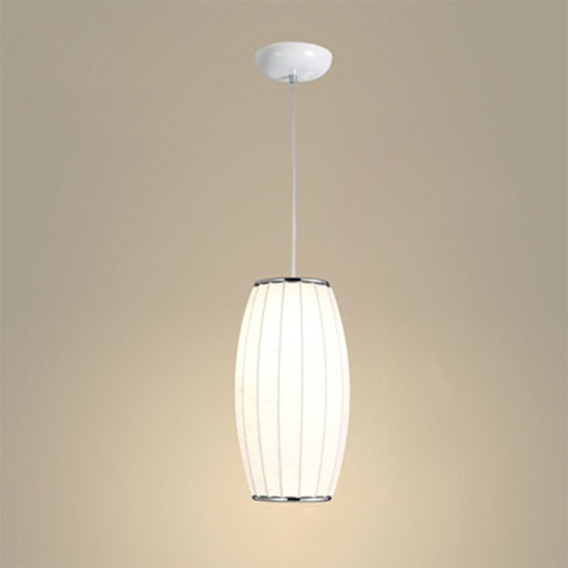 1 Light Pendant Light Fixture Modern Simple Silk Hanging Pendant Lights for Restaurant