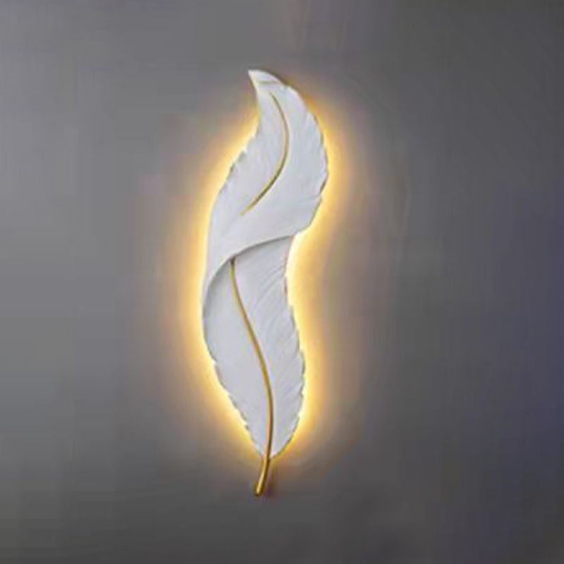 Modern Wall Lamp Household Feather Wall Mount Lighting for Sitting Room