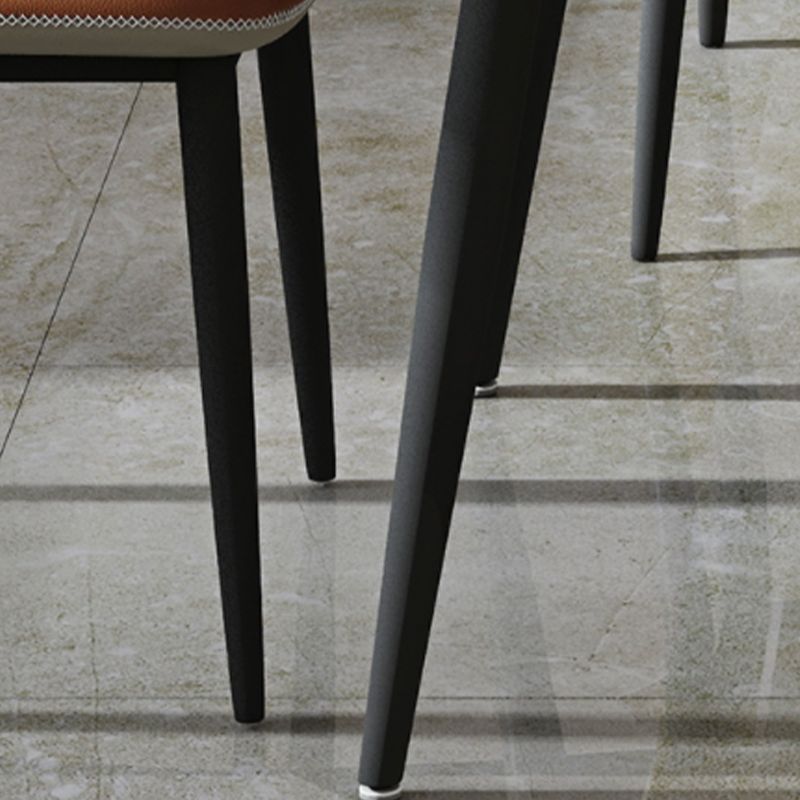 White Stone Dining Site Table Modern Round 4 Legs Dining Table