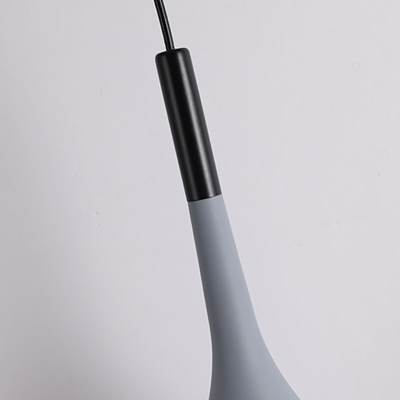 Cone Shape Glass Hanging Light Modern Style 1 Light Hanging Light Fixture