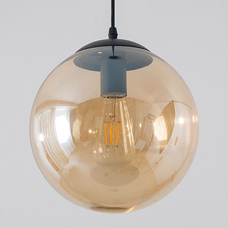 Ball suspendu éclairage industriel d'éclairage avec une teinte en verre pour le salon