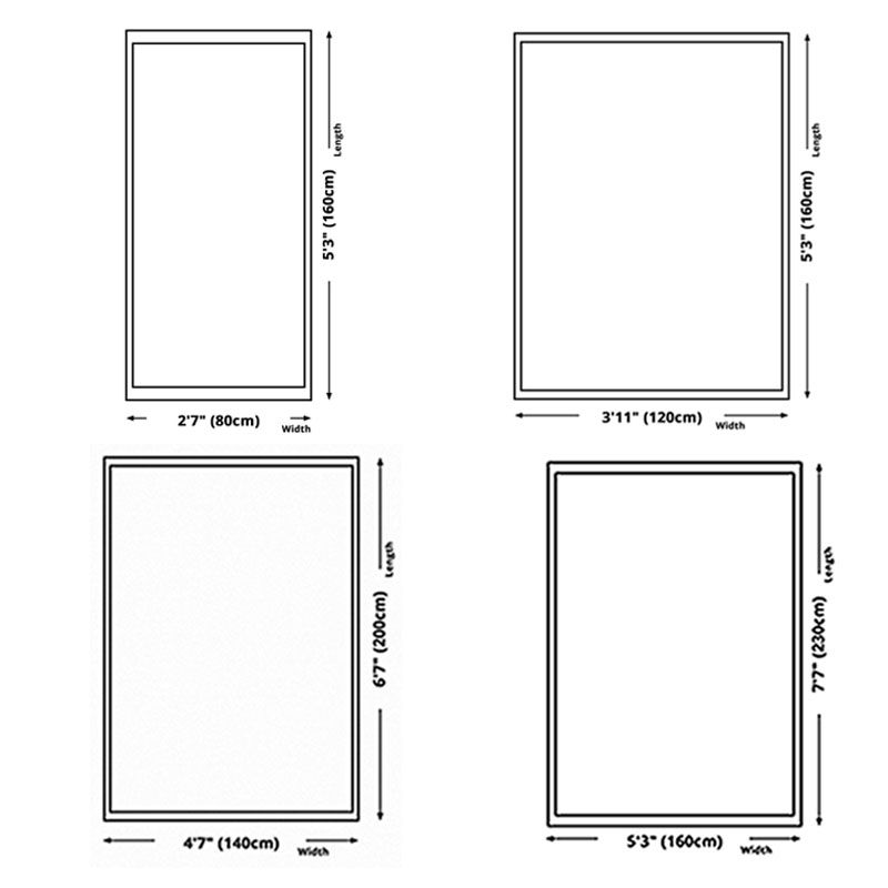 Stylish Modern Area Rug Geometric Pattern Polyester Area Carpet Easy Care Rug for Home Decor