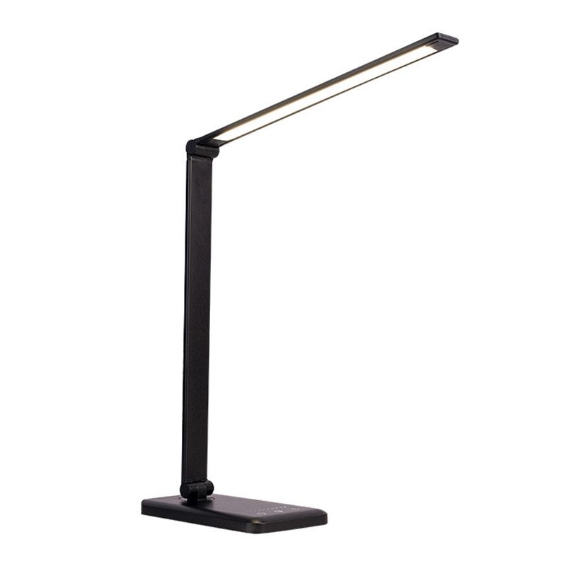 Lámpara de mesa USB con control táctil, Luz de mesa LED de plegado de tareas de metal para dormitorio