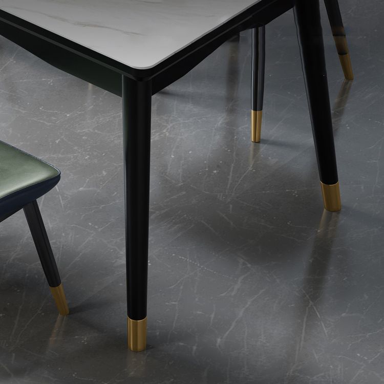 Mesa de comedor estándar superior de piedra sinterizada industrial Mesa de comedor rectangular para cocina