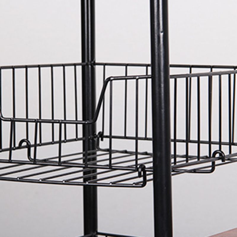 Modern Kitchen Prep Table Manufactured Wood with Casters Prep Table