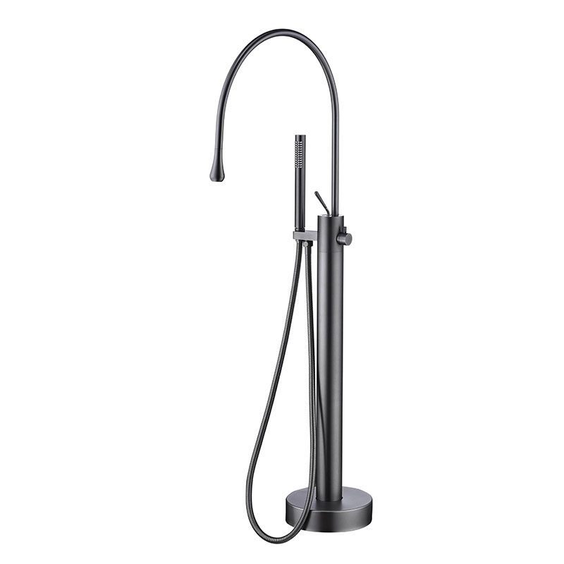Modern Brass Freestanding Bathtub Faucet with Hand Shower Bathtub Faucet