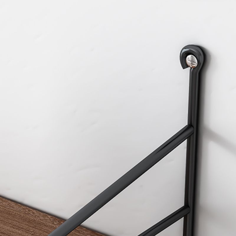 Engineered Wood Bookcase Floating Industrial Closed Back Bookshelf