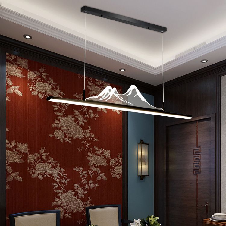 Colgante moderno de la isla de aluminio en la isla LED para comedor