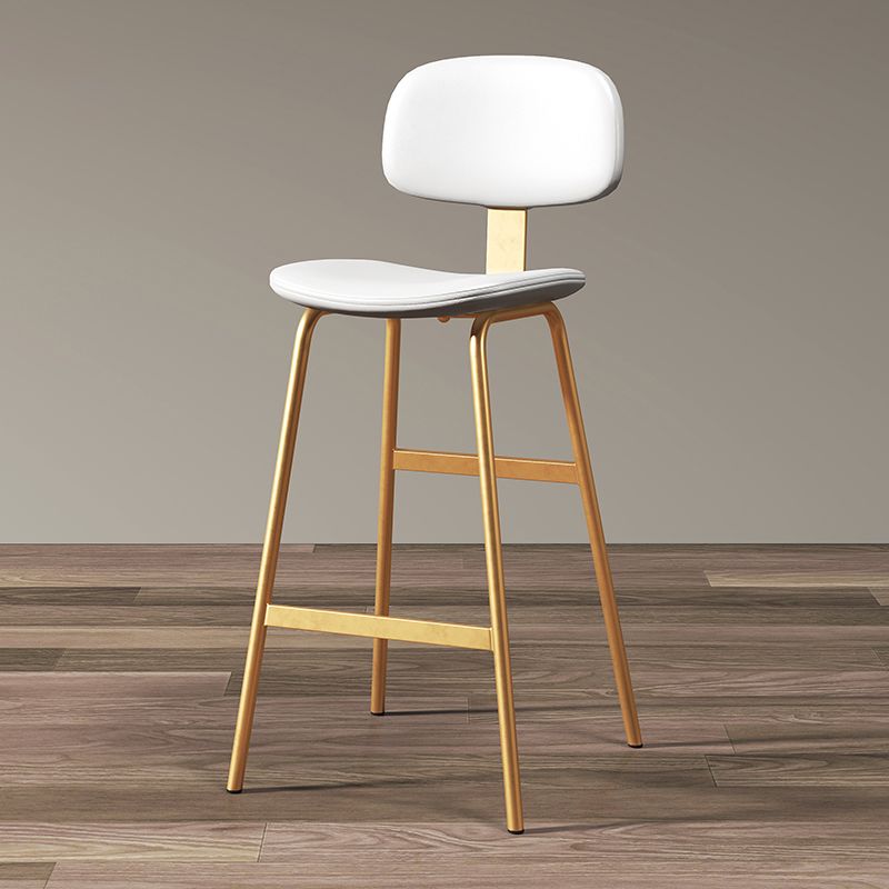 Barhocker im modernen Stil, Metallbeine, Eimer-Ledersitz, Barhocker für die Restaurantküche