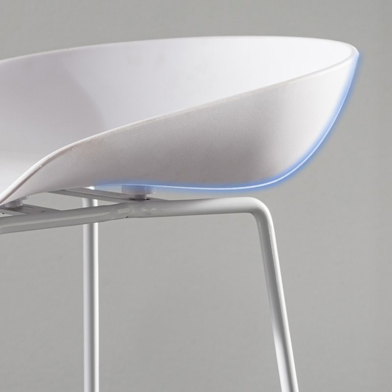 Glam Metal Counter Height Stools with Footrest Bar Stool for Indoor