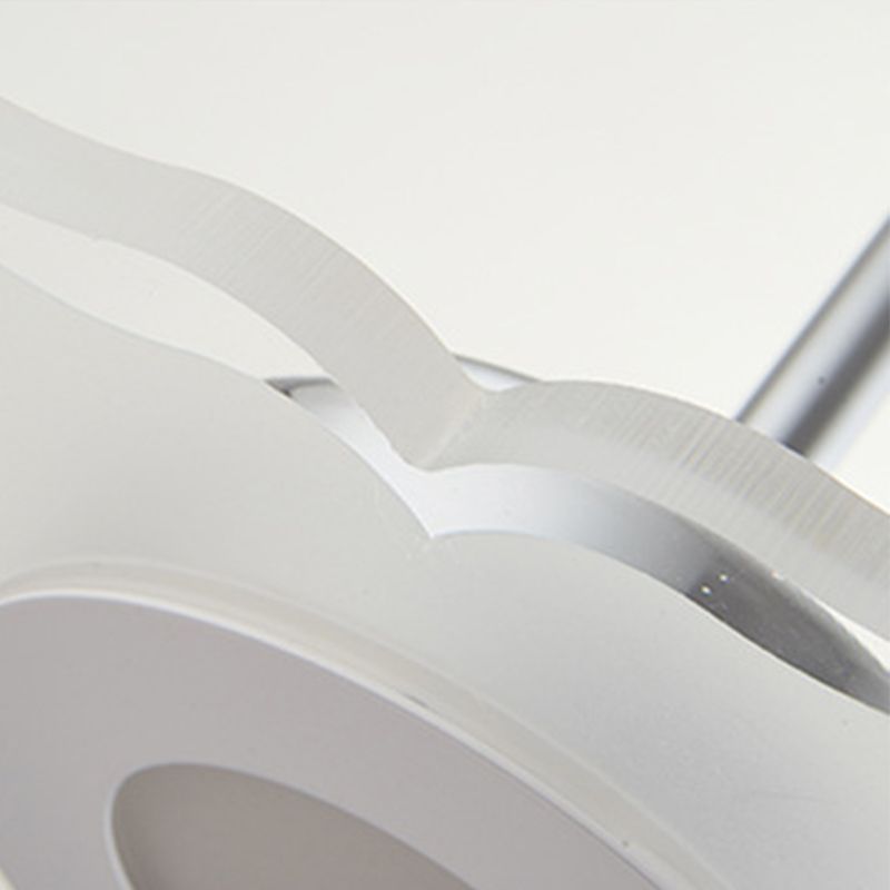 Simplicité LED Pendante luminaire de drop lampe à chute géométrique avec ombre acrylique