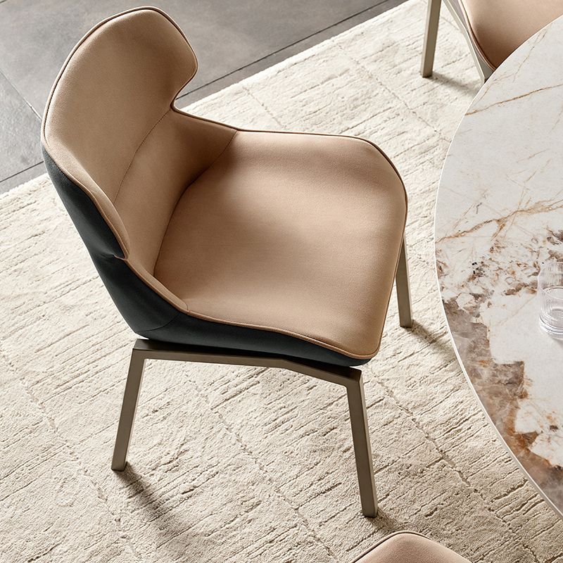 Modern Style Chairs Dining Chairs with Metal Legs for Kitchen