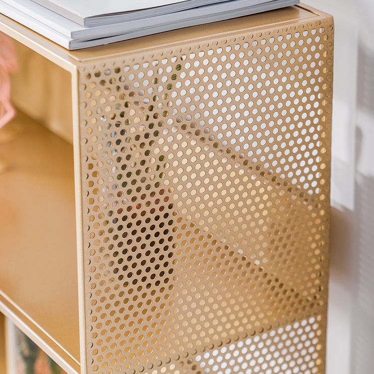 Libreria geometrica in metallo scandinavo libreria di ferro aperto verticale