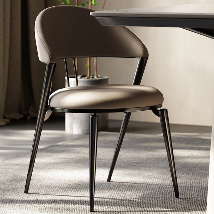 Contemporary Dining Chair Kitchen Open Back Dining Side Chair