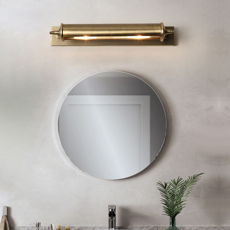 Gold Metal Wall Mounted Lamps Postmodern 1 Blub Wall Sconce for Washing Room