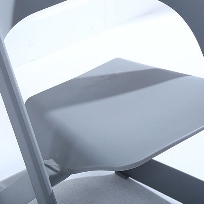 Contemporary Plastic Dining Armless Chair Kitchen Open Back Chair for Home