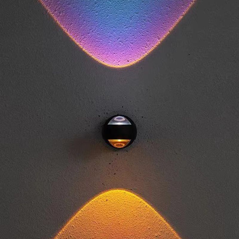 Moderne Stil runde Wandlampen Metall Multi -Leuchten Wandbeleuchtung Armaturen