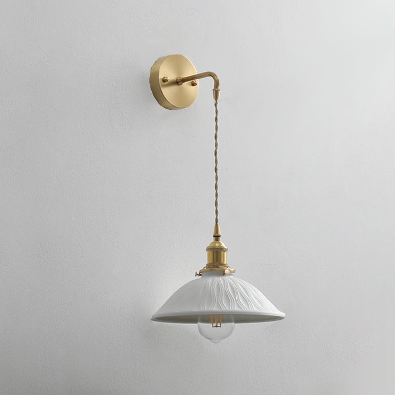 Modern de pared de cerámica Metal 1 1 de luz Medida de pared para sala de estar para sala de estar