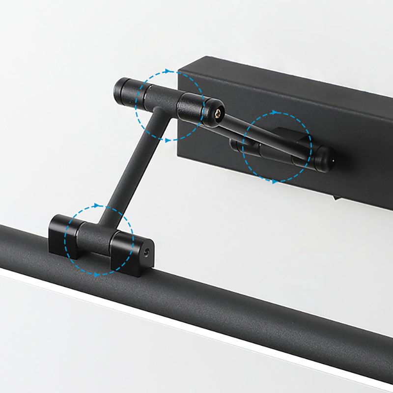 Modern Simple Metal Vanity Light Cylinder Shape Scalable Vanity Lamp for Shower Room