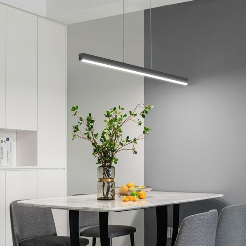 Luz de lámpara de araña de la isla moderna de 1 cabeza de restaurante accesorios de iluminación colgante