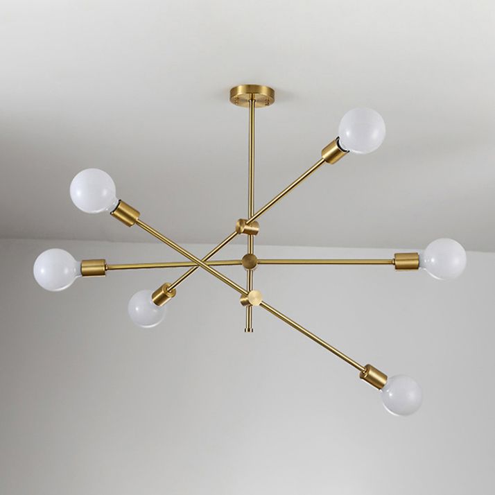 Moderne stijl metalen kroonluchter verlichtingsarmatuur multi -lights sputnik hangende plafondlampen