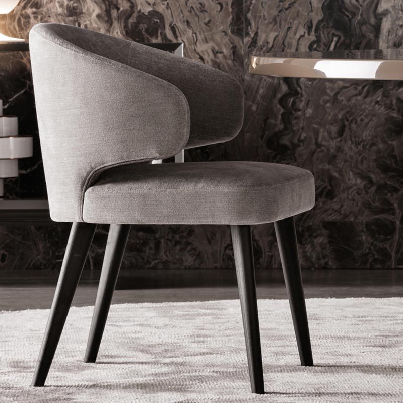 Contemporary Steel Dining Arm Chair Wingback Side Furniture Single in Matte Finish