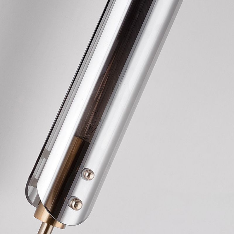 Nórdica Media de metal pared de pared de dorada de oro con vidrio para sala de estar