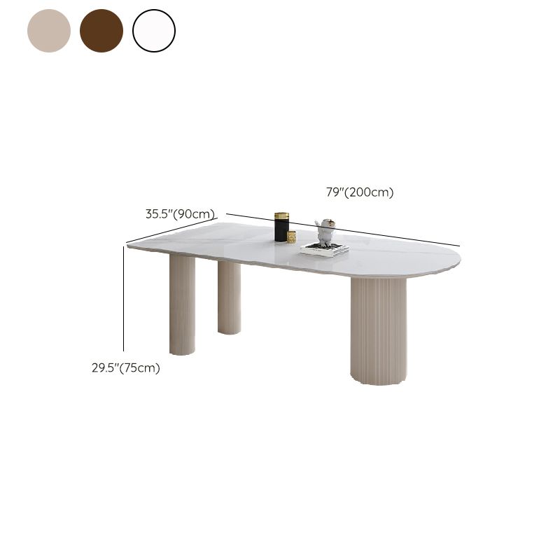 Irregular Shape Indoor Table for Restaurant Modern Table with 3 Legs
