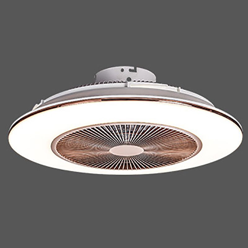 Lámpara de ventilador de ventilador de techo simple moderna forma de ventilador de techo led para sala de estar para sala de estar