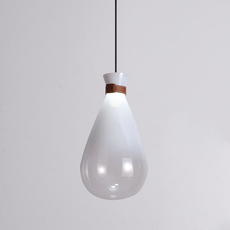 Lámpara de lámpara de lámpara de 1 luces de lámpara de gestión de vidrio ombre para el comedor