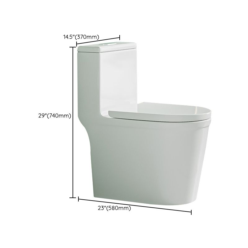 Traditional Toilet Bowl All-In-One Floor Mounted Siphon Jet Toilet