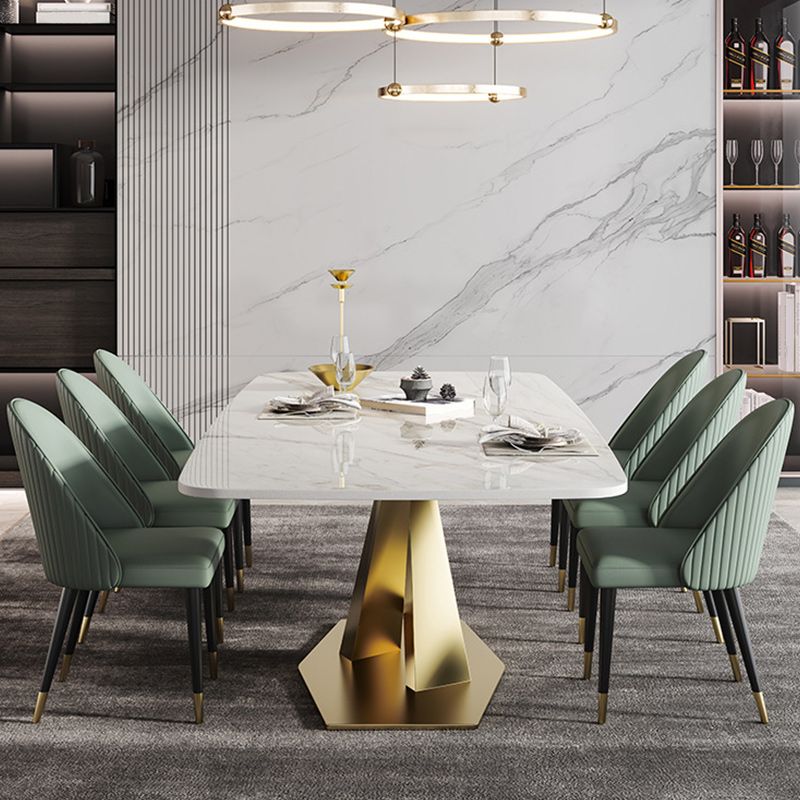 Nordic Glam 1/2/3/4/5/7 Pieces Dining Set Sintered Stone Dining Table Set for Kitchen