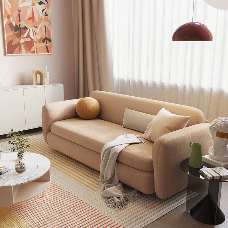 Slipcovered Sofa Bed with Square Arm and Cushios Back,37.40" W